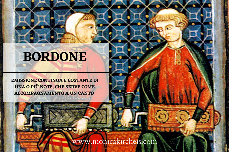 miniatura di due musicisti intenti a suonare un bordone + definizione
