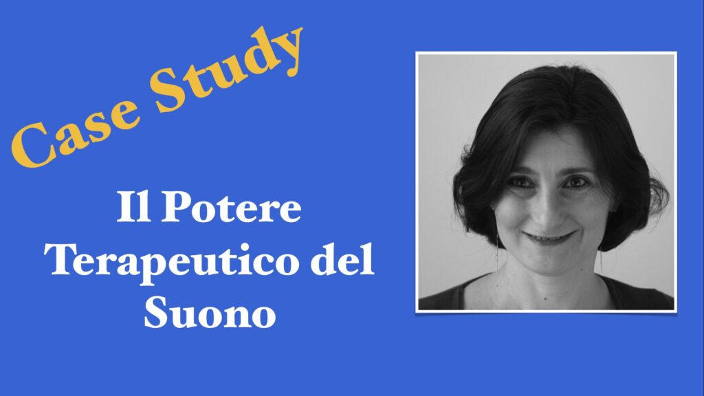 locandina dell'articolo "Il potere terapeutico del suono" con primo piano di Monica Kircheis