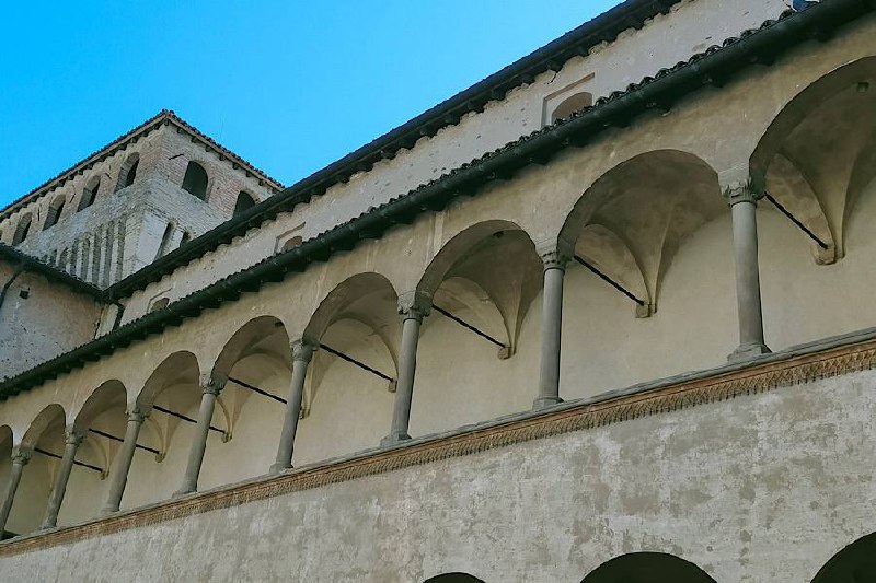 corte interna del castello di Torrechiara