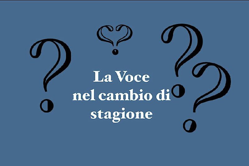 probabile locandina del corso "La voce nel cambio di stagione"