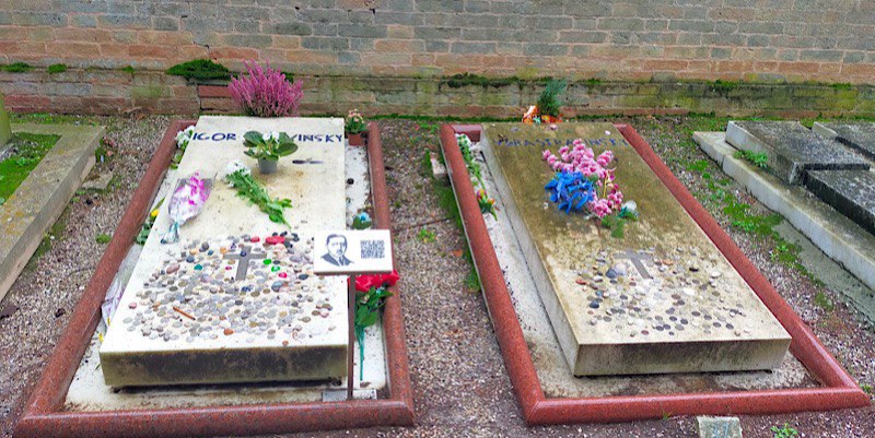 tombe della coppia Stravinsky