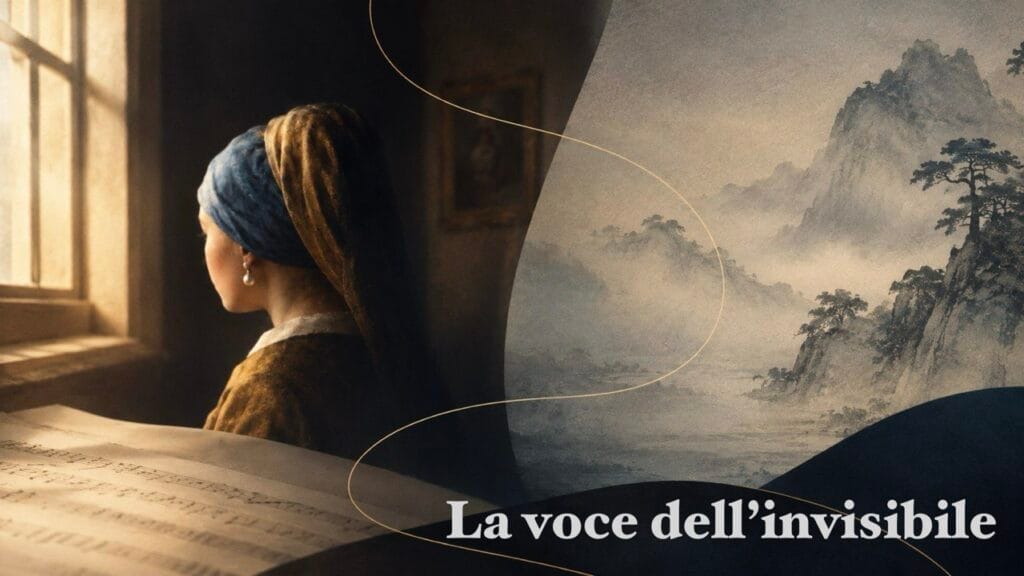 locandina della conferenza "La voce dell'invisibile"