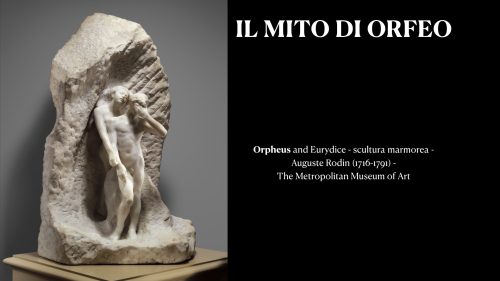 locandina il mito di Orfeo locandina della conferenza "Il mito di Orfeo"